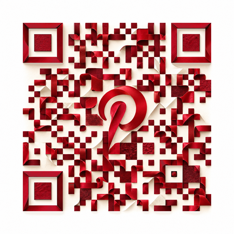 Pinterest identity woven into sculptural QR artwork